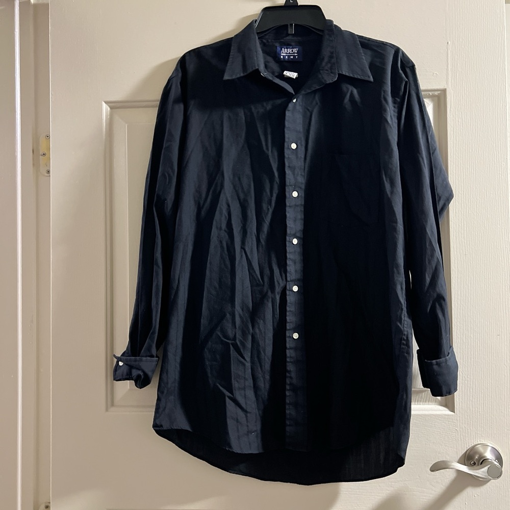 Arrow Men's Dark Button Down Shirt